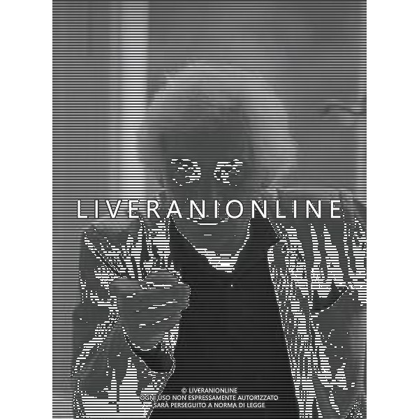 RETROSPETTIVA GIAN MARIA VOLONTE\' ATTORE NELLA FOTO GIAN MARIA VOLONTE\' NELL\'ANNO 1984 A RIMINI AG ALDO LIVERANI SAS 