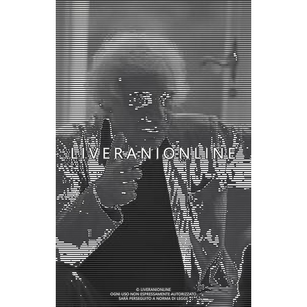 RETROSPETTIVA GIAN MARIA VOLONTE\' ATTORE NELLA FOTO GIAN MARIA VOLONTE\' NELL\'ANNO 1984 A RIMINI AG ALDO LIVERANI SAS 