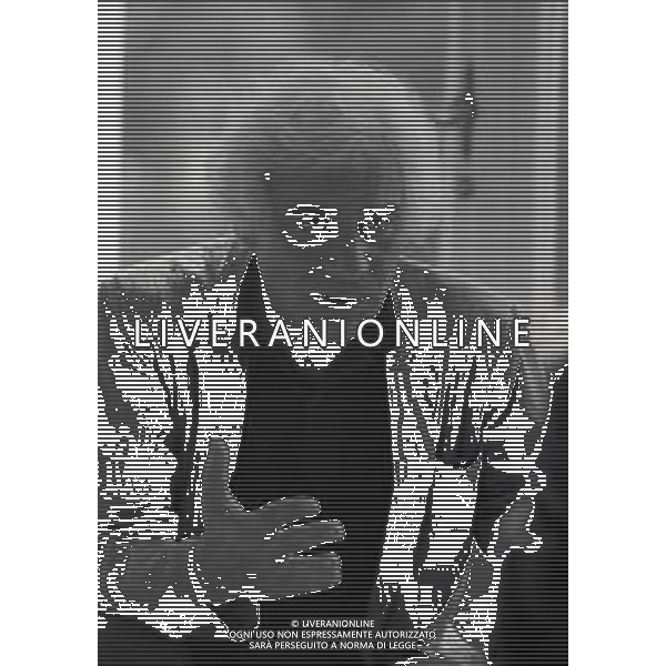 RETROSPETTIVA GIAN MARIA VOLONTE\' ATTORE NELLA FOTO GIAN MARIA VOLONTE\' NELL\'ANNO 1984 A RIMINI AG ALDO LIVERANI SAS 