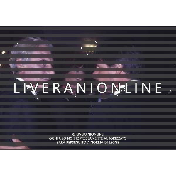 RETROSPETTIVA GIAN MARIA VOLONTE\' ATTORE NELLA FOTO GIAN MARIA VOLONTE\' NELL\'ANNO 1984 A VENEZIA CON RICKY TOGNAZZI AG ALDO LIVERANI SAS  