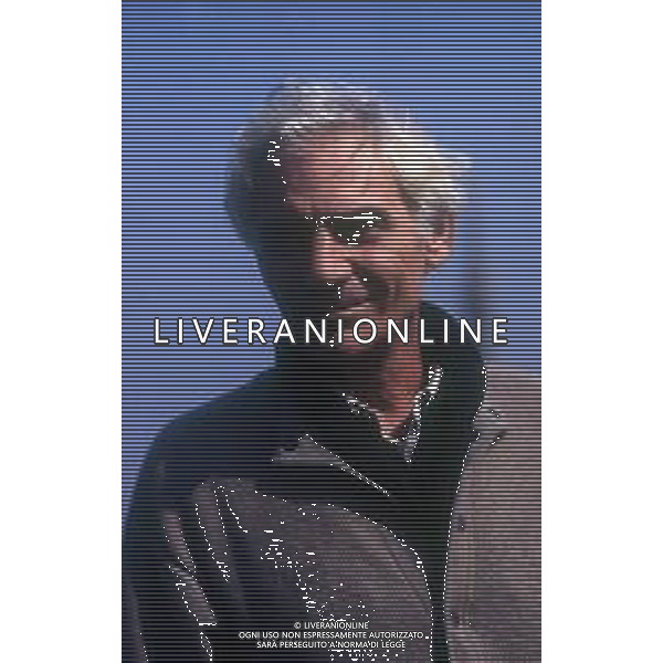 RETROSPETTIVA GIAN MARIA VOLONTE\' ATTORE NELLA FOTO GIAN MARIA VOLONTE \' A MILANO NELL\'ANNO 1990 TERRAZZA MARTINI AG ALDO LIVERANI SAS 