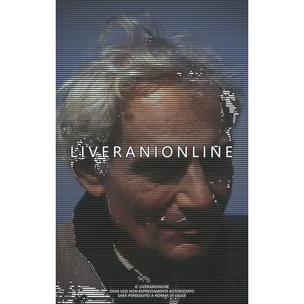 RETROSPETTIVA GIAN MARIA VOLONTE\' ATTORE NELLA FOTO GIAN MARIA VOLONTE \' A MILANO NELL\'ANNO 1990 TERRAZZA MARTINI AG ALDO LIVERANI SAS 