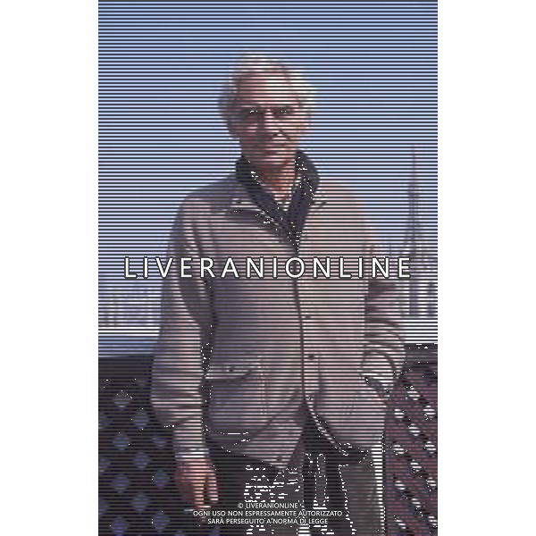 RETROSPETTIVA GIAN MARIA VOLONTE\' ATTORE NELLA FOTO GIAN MARIA VOLONTE \' A MILANO NELL\'ANNO 1990 TERRAZZA MARTINI AG ALDO LIVERANI SAS 