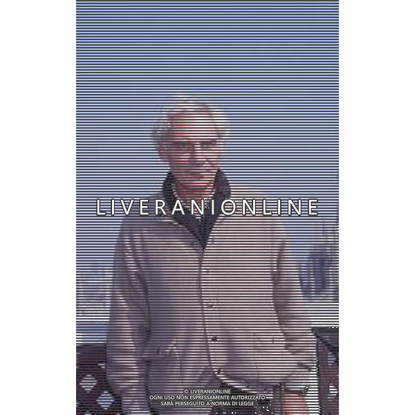 RETROSPETTIVA GIAN MARIA VOLONTE\' ATTORE NELLA FOTO GIAN MARIA VOLONTE \' A MILANO NELL\'ANNO 1990 TERRAZZA MARTINI AG ALDO LIVERANI SAS 