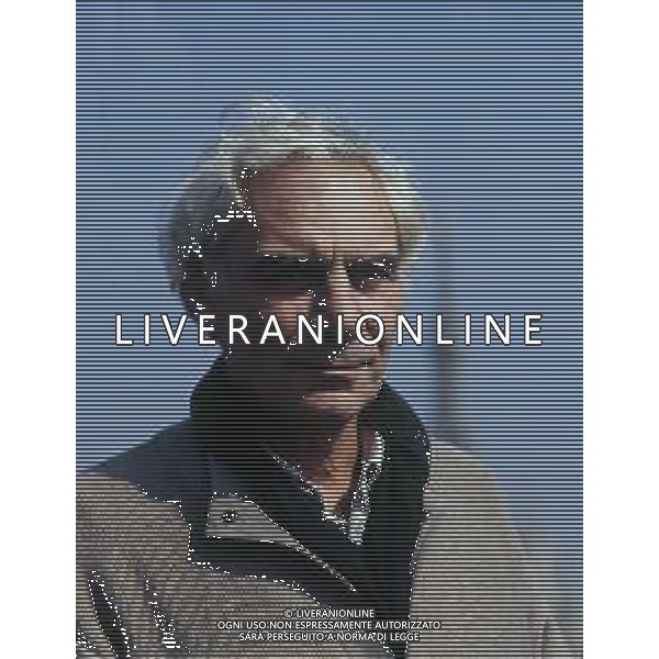 RETROSPETTIVA GIAN MARIA VOLONTE\' ATTORE NELLA FOTO GIAN MARIA VOLONTE \' A MILANO NELL\'ANNO 1990 TERRAZZA MARTINI AG ALDO LIVERANI SAS 