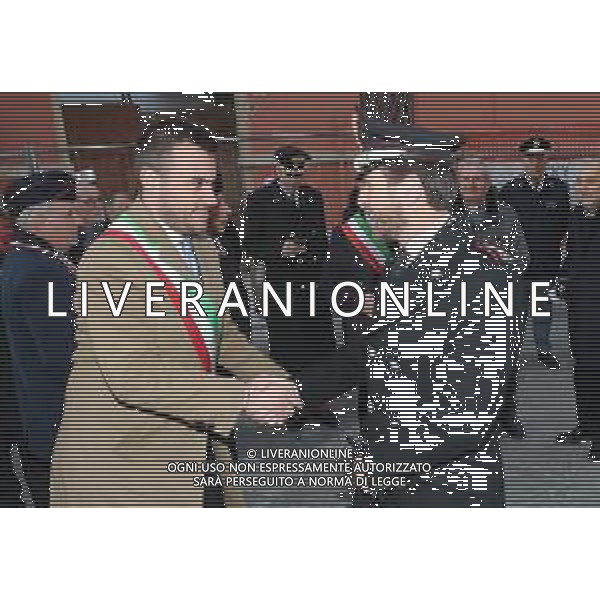 IMOLA 17 02 2023 COMMEMORAZIONE DEL CAPITANO DEI CARABINIERI GIUSEPPE PULICARI UCCISO DAI CRIMINALI 44 ANNI FA NELLA FOTO SINDACO DI IMOLA MARCO PANIERI COMANDANTE PROVINCIALE DEI CARABINIERI COLONNELLO RODOLFO SANTOVITO