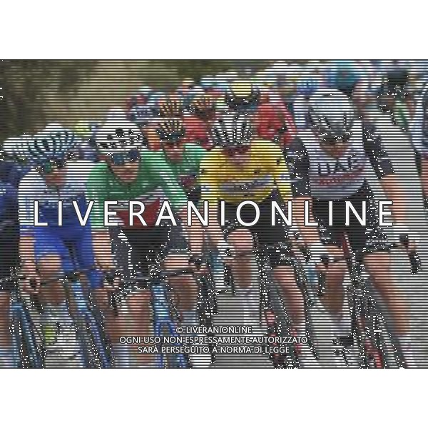 17-02-2023 Vuelta Andalucia; Tappa 03 Alcala De Guadaira - Plaza Alameda De La Cruz; 2023, Uae Emirates; 2023, Jayco - Alula; Pogacar, Tadej; Zana, Filippo; ©SIROTTI / AGENZIA ALDO LIVERANI SAS