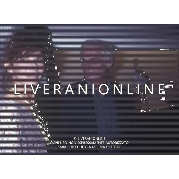 RETROSPETTIVA GIAN MARIA VOLONTE\' ATTORE NELLA FOTO GIAN MARIA VOLONTE \' A VENEZIA NELL\'ANNO 1991 CON ANGELICA IPPOLITO AG ALDO LIVERANI SAS 