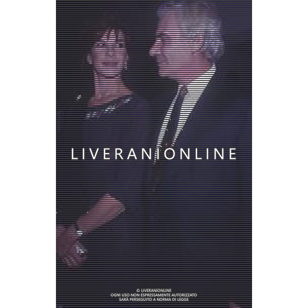 RETROSPETTIVA GIAN MARIA VOLONTE\' ATTORE NELLA FOTO GIAN MARIA VOLONTE \' A VENEZIA NELL\'ANNO 1991 CON ANGELICA IPPOLITO AG ALDO LIVERANI SAS  