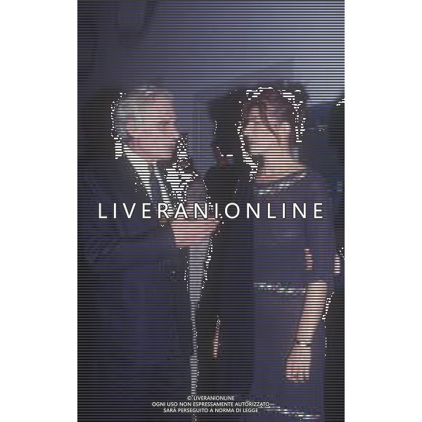 RETROSPETTIVA GIAN MARIA VOLONTE\' ATTORE NELLA FOTO GIAN MARIA VOLONTE \' A VENEZIA NELL\'ANNO 1991 CON ANGELICA IPPOLITO AG ALDO LIVERANI SAS 