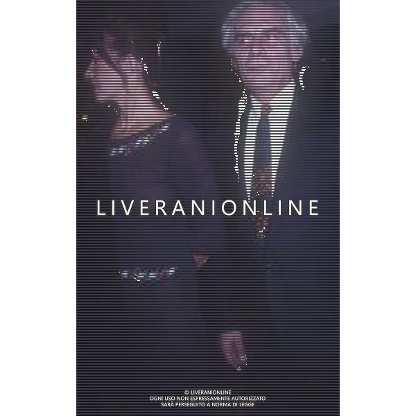 RETROSPETTIVA GIAN MARIA VOLONTE\' ATTORE NELLA FOTO GIAN MARIA VOLONTE \' A VENEZIA NELL\'ANNO 1991 CON ANGELICA IPPOLITO AG ALDO LIVERANI SAS 