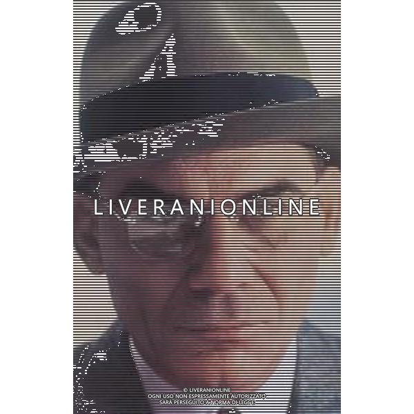 RETROSPETTIVA GIAN MARIA VOLONTE\' ATTORE NELLA FOTO GIAN MARIA VOLONTE \' SET DEL FILM “LUCKY LUCIANO“ AG ALDO LIVERANI SAS  