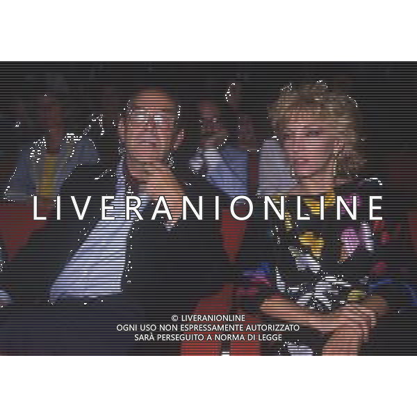 RETROSPETTIVA ENRICO MARIA SALERNO ATTORE NELLA FOTO ENRICO MARIA SALERNO CON MARIANGELA MELATO NELL\'ANNO 1983 A MILANO AG ALDO LIVERANI SAS