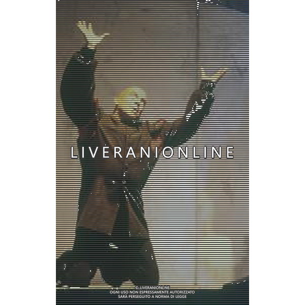 RETROSPETTIVA ENRICO MARIA SALERNO ATTORE NELLA FOTO ENRICO MARIA SALERNO NELL\'ANNO 1986 IN TEATRO “OTELLO“ AG ALDO LIVERANI SAS 