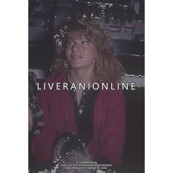 RETROSPETTIVA ENRICO MARIA SALERNO ATTORE NELLA FOTO LA MOGLIE DI ENRICO MARIA SALERNO LAURA ANDREINI NELL\'ANNO 1991 A MILANO AG ALDO LIVERANI SAS 