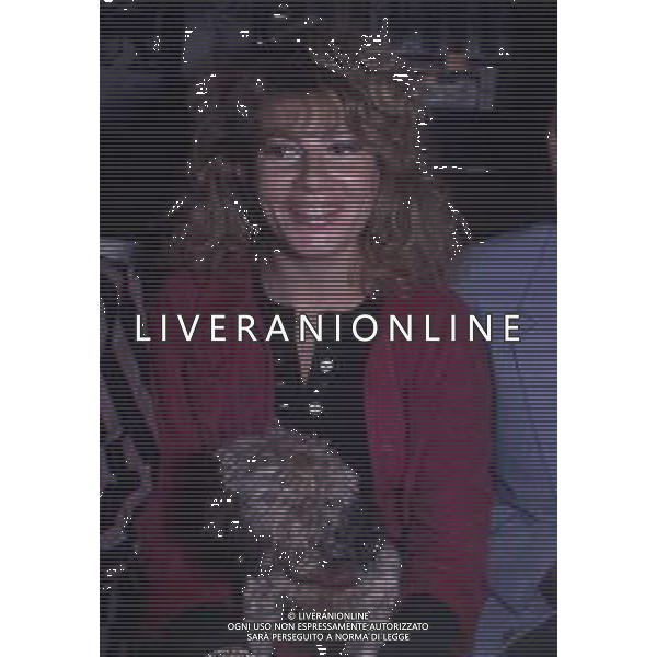 RETROSPETTIVA ENRICO MARIA SALERNO ATTORE NELLA FOTO LA MOGLIE DI ENRICO MARIA SALERNO LAURA ANDREINI NELL\'ANNO 1991 A MILANO AG ALDO LIVERANI SAS 