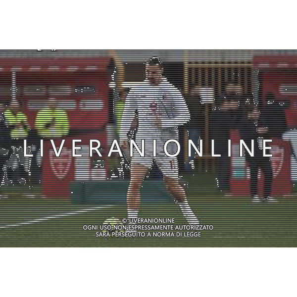 Zlatan Ibrahimovic (Milan) durante il riscaldamento nel prepartita Monza vs Milan Monza 18-02-2023 U-Power Stadium Campionato Serie A TIM - 23a giornata foto Roberto Garavaglia/ag. Aldo Liverani sas / AGENZIA ALDO LIVERANI SAS