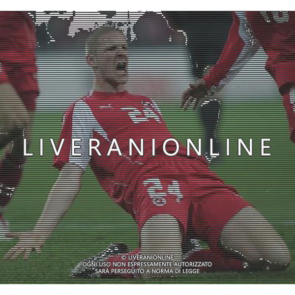 Berna 12 novembre 2005 Svizzera - Turchia play-off qualificazioni mondiali Germania 2006 nella foto: esultanza dopo il gol di Senderos Philippe foto Andry / Ag. Aldo Liverani