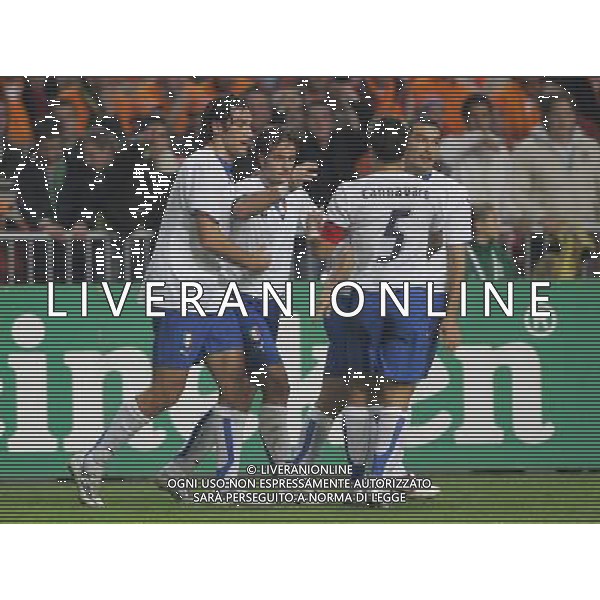 ITALIA-OLANDA NELLA FOTO:ESULTANZA ITALIA PH LUZZANI/AG ALDO LIVERANI