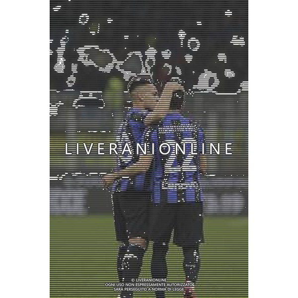 Esultanza dopogol Henrikh Mkhitaryan con Lautaro Martinez - INTER vs UDINESE Campionato Calcio Serie A TIM 18-02-2023 ©PAOLO GIAMPIETRI / AGENZIA ALDO LIVERANI SAS