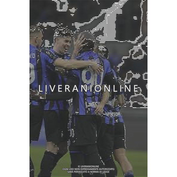 ESULTANZA DOPO IL GOL DI ROMELU LUKAKU CON ALESSANDRO BASTONI - INTER vs UDINESE Campionato Calcio Serie A TIM 18-02-2023 ©PAOLO GIAMPIETRI / AGENZIA ALDO LIVERANI SAS