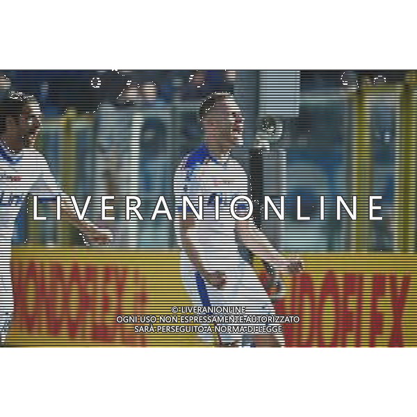 TVRG Alexis Blin (Lecce) esulta dopo il gol del 2 a 0 Atalanta vs Lecce Bergamo 19-02-2023 Gewiss Stadium - Stadio Atleti Azzurri d\'Italia Campionato Serie A TIM - 23a giornata foto Roberto Garavaglia/ag. Aldo Liverani sas/ AGENZIA ALDO LIVERANI SAS