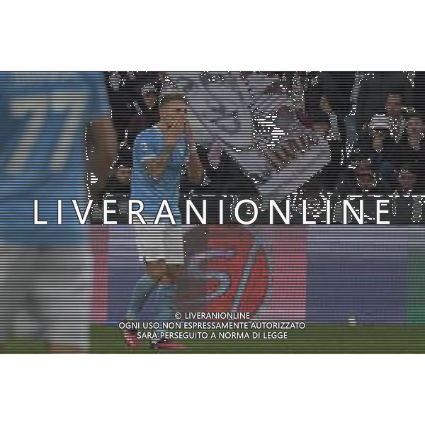 Stadio Arechi, Salerno 19 Febbraio 2022 Serie A Tim 2022-2023 Salernitana-Lazio In foto: Esultanza dopo il gol del raddoppio Lazio su rigore Ciro Immobile ©Andrea Rosito / AGENZIA ALDO LIVERANI SAS