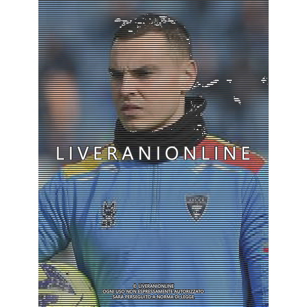 TVRG Federico Brancolini (Lecce) Atalanta vs Lecce Bergamo 19-02-2023 Gewiss Stadium - Stadio Atleti Azzurri d\'Italia Campionato Serie A TIM - 23a giornata foto Roberto Garavaglia/ag. Aldo Liverani sas/ AGENZIA ALDO LIVERANI SAS