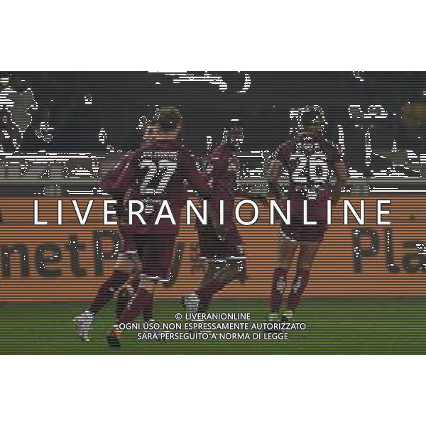 TVMV-Torino 20.02.2023 Stadio Grande Torino © Manuela Viganti/Agenzia Aldo Liverani Torino vs Cremonese Campionato Calcio Serie A TIM 2022/2023 23a giornata Nella foto: esultanza torino dopo il gol di wilfried singo ©Viganti / AGENZIA ALDO LIVERANI SAS