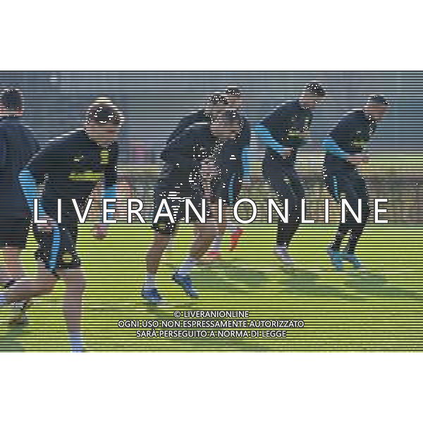 TVRG Allenamento Inter nella foto un momento dell\'allenamento Appiano Gentile (CO) 21-02-2023 Centro sportivo Suning in memoria di Angelo Moratti - La Pinetina Allenamento Inter in preparazione della gara di andata contro il Porto valevole per gli ottavi di finale della UEFA Champions League foto Roberto Garavaglia/ag. Aldo Liverani sas/ AGENZIA ALDO LIVERANI SAS