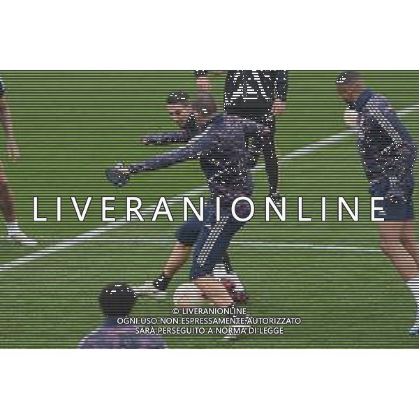 TVMV-Torino 22.02.2023 Continassa © Manuela Viganti/Agenzia Aldo Liverani Allenamento rifinitura Europa League 2022/2023 Nantes vs Juventus Nella foto: angel di maria e leonardo bonucci ©Viganti / AGENZIA ALDO LIVERANI SAS