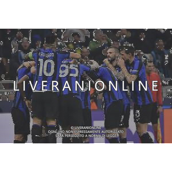 esultanza Inter dopo il gol dell\'1 a 0 Inter vs Porto Milano 22-02-2023 Stadio Giuseppe Meazza - San Siro UEFA Champions League ottavi di finale - gara di andata foto Roberto Garavaglia/ag. Aldo Liverani sas / AGENZIA ALDO LIVERANI SAS