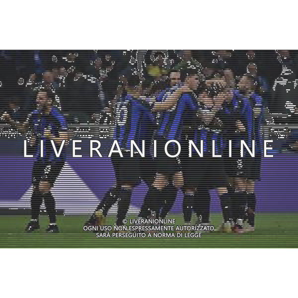 esultanza Inter dopo il gol dell\'1 a 0 Inter vs Porto Milano 22-02-2023 Stadio Giuseppe Meazza - San Siro UEFA Champions League ottavi di finale - gara di andata foto Roberto Garavaglia/ag. Aldo Liverani sas / AGENZIA ALDO LIVERANI SAS