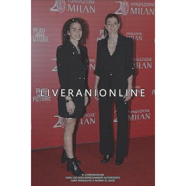 TVRG Red carpet Fondazione Milan nella foto Angelica Soffia SX e Greta Adami DX Milano 23-02-2023 Red carpet in occasione della cena per il 20mo anniversario di Fondazione Milan foto Roberto Garavaglia/ag. Aldo Liverani sas