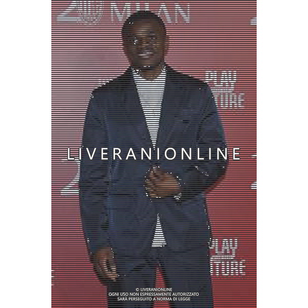 TVRG Red carpet Fondazione Milan nella foto Pierre Kalulu (Milan) Milano 23-02-2023 Red carpet in occasione della cena per il 20mo anniversario di Fondazione Milan foto Roberto Garavaglia/ag. Aldo Liverani sas