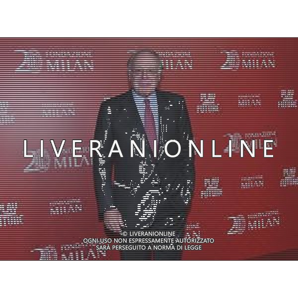 TVRG Red carpet Fondazione Milan nella foto Paolo Scaroni presidente Milan Milano 23-02-2023 Red carpet in occasione della cena per il 20mo anniversario di Fondazione Milan foto Roberto Garavaglia/ag. Aldo Liverani sas