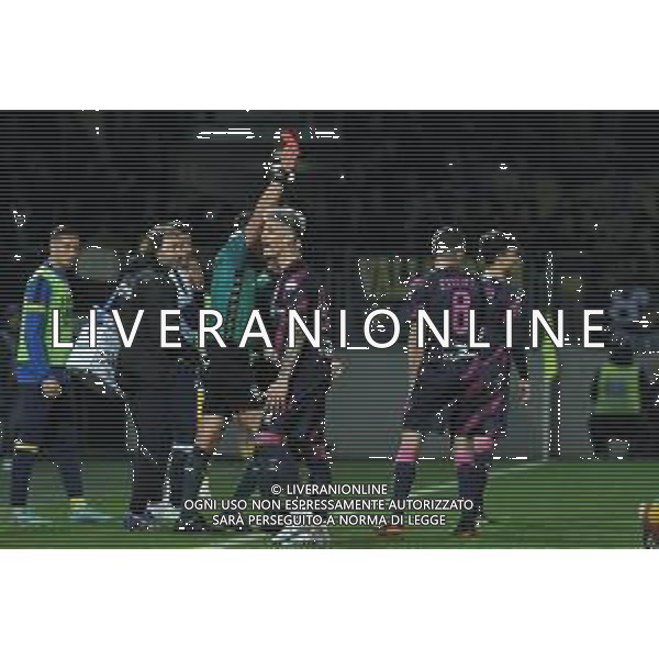 Frosinone vs Parma Campionato Serie B - 26 Giornata - Stadio B.Stirpe - Frosinone 24-02-2023 nella foto arbitro Maggioni espelle Estevez ©Federico Gaetano / AGENZIA ALDO LIVERANI SAS