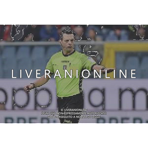 TVRG l\'arbitro Ivano Pezzuto di Lecce Genoa vs Spal Genova 25-02-2023 Stadio Luigi Ferraris - Marassi Campionato Serie BKT - 26a giornata foto Roberto Garavaglia/ag. Aldo Liverani sas