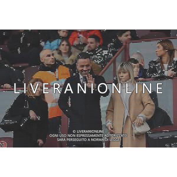 25.02.2023 REGGIO CALABRIA STADIO ORESTE GRANILLO. CAMPIONATO NAZIONALE SERIE B REGGINA VS MODENA IN FOTO PRESIDENTE FELICE SALADINI REGGINA CON LA MOGLIE ©GARREFFA PASQUALE / AGENZIA ALDO LIVERANI SAS