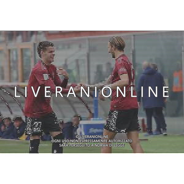 25.02.2023 REGGIO CALABRIA STADIO ORESTE GRANILLO. CAMPIONATO NAZIONALE SERIE B REGGINA VS MODENA IN FOTO ESULTANZA REGGINA CON GIANLUCA DI CHIARA E NICCOLO\' PIEROZZI AUTORE DEL GOAL ©GARREFFA PASQUALE / AGENZIA ALDO LIVERANI SAS
