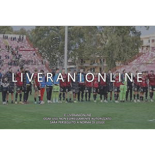 25.02.2023 REGGIO CALABRIA STADIO ORESTE GRANILLO. CAMPIONATO NAZIONALE SERIE B REGGINA VS MODENA IN FOTO GIOCATORI DELLA REGGINA SOTTO LA CURVA A FINE GARA ©GARREFFA PASQUALE / AGENZIA ALDO LIVERANI SAS