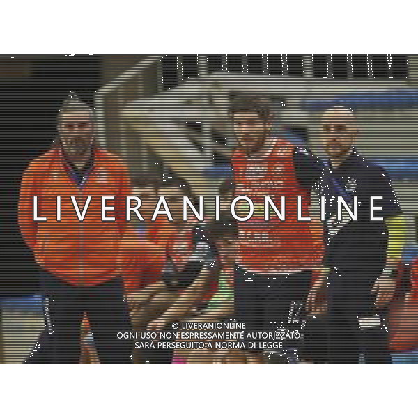 25-02-2023 PALLAMANO ROMAGNA - JUNIOR FASANO NELLA FOTO FABRIZIO FOLLI - FABRIZIO TASSINARI E MATTIA MELIS SONO LO STAFF DELLA CONDUZIONE TECNICA DELLA PALLAMANO ROMAGNA FOTO GIANNI SANNA-AG ALDO LIVERANI SAS