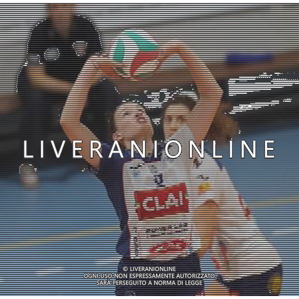 25-02-2023 PALLAVOLO FEMMINILE B1 CLAI IMOLA - ANGELINI CESENA NELLA FOTO LA PALLEGGIATRICE DELLA CLAI SOFIA CAVALLI FOTO GIANNI SANNA-AG ALDO LIVERANI SAS