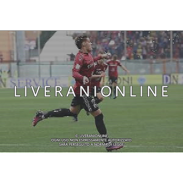 25/02/2023 STADIO ORESTE GRANILLO CAMPIONATO NAZIONALE DI CALCIO SERIE B. REGGINA VS MODENA IN FOTO ESULTANZA DOPO IL GOL DI NICCOLO\' PIEROZZI REGGINA ©GARREFFA PASQUALE / AGENZIA ALDO LIVERANI SAS