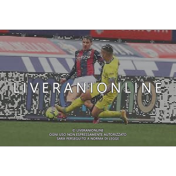 ZCP - Bologna - Inter Campionato di Calcio serie A del 26/02/2023 - nella foto: Soumaoro Adama (Bologna f.c.) Martinez Lautaro (f.c.Internazionale)- ©Claudio Zamagni// AGENZIA ALDO LIVERANI SAS