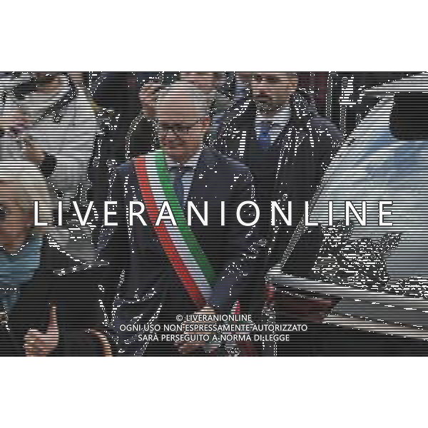 Funerali Maurizio Costanzo - Chiesa degli Artisti - Roma 27-02-2023 nella foto Roberto Gualtieri sindaco di Roma FOTO FEDERICO GAETANO-AG ALDO LIVERANI SAS