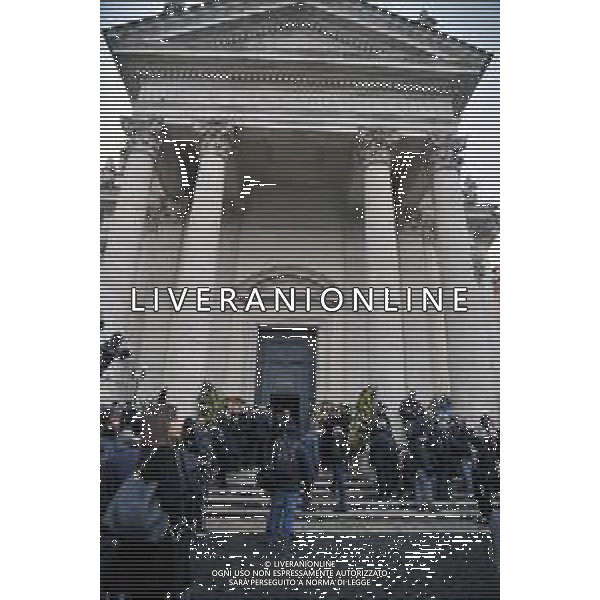Funerali Maurizio Costanzo - Chiesa degli Artisti - Roma 27-02-2023 nella foto Chiesa degli Artisti a Roma FOTO FEDERICO GAETANO-AG ALDO LIVERANI SAS