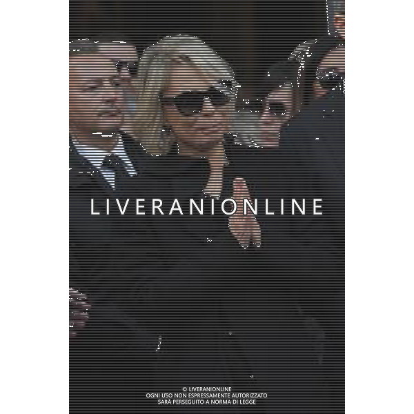 Funerali Maurizio Costanzo - Chiesa degli Artisti - Roma 27-02-2023 nella foto Maria De Filippi FOTO FEDERICO GAETANO-AG ALDO LIVERANI SAS