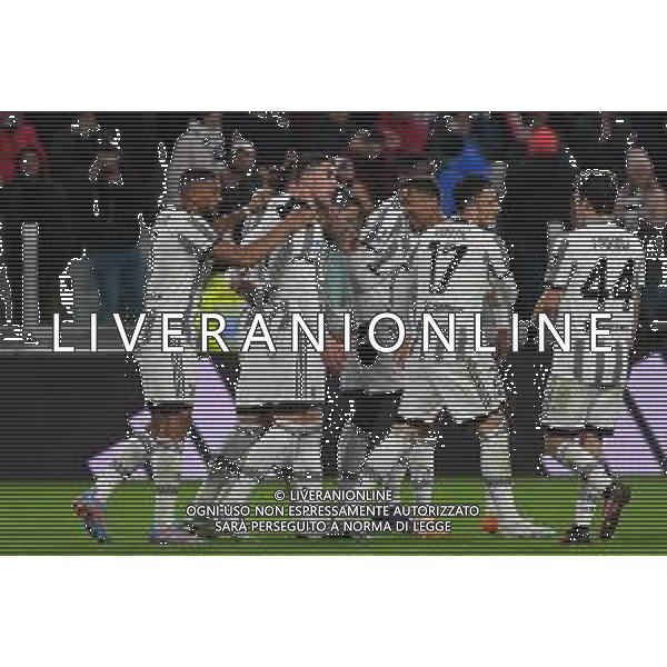 Torino 28.02.2023 Allianz Stadium Juventus vs Torino Campionato Calcio Serie A TIM 2022/2023 24a giornata Nella foto: esultanza juventus dopo il gol di adrien rbiot ©Viganti / AGENZIA ALDO LIVERANI SAS