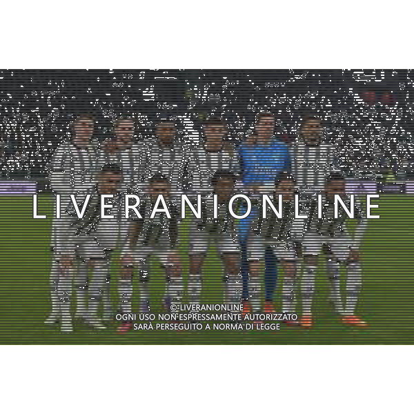 Torino 28.02.2023 Allianz Stadium Juventus vs Torino Campionato Calcio Serie A TIM 2022/2023 24a giornata Nella foto: la formazione della juventus da sx verso dx: dusan vlahovic, adrien rabiot, gleison bremr, enzo barrenechea, wojciech szczesny,danilo, filip kostic, angel di maria,juan cuadrado, nicolò fagioli e alex sandro ©Viganti / AGENZIA ALDO LIVERANI SAS